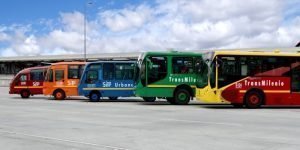 SITP buses in Bogota