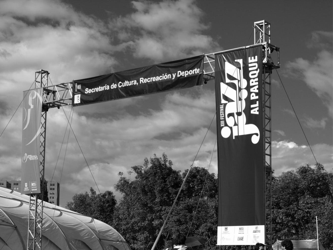 Main entrance and logo Jazz al Parque