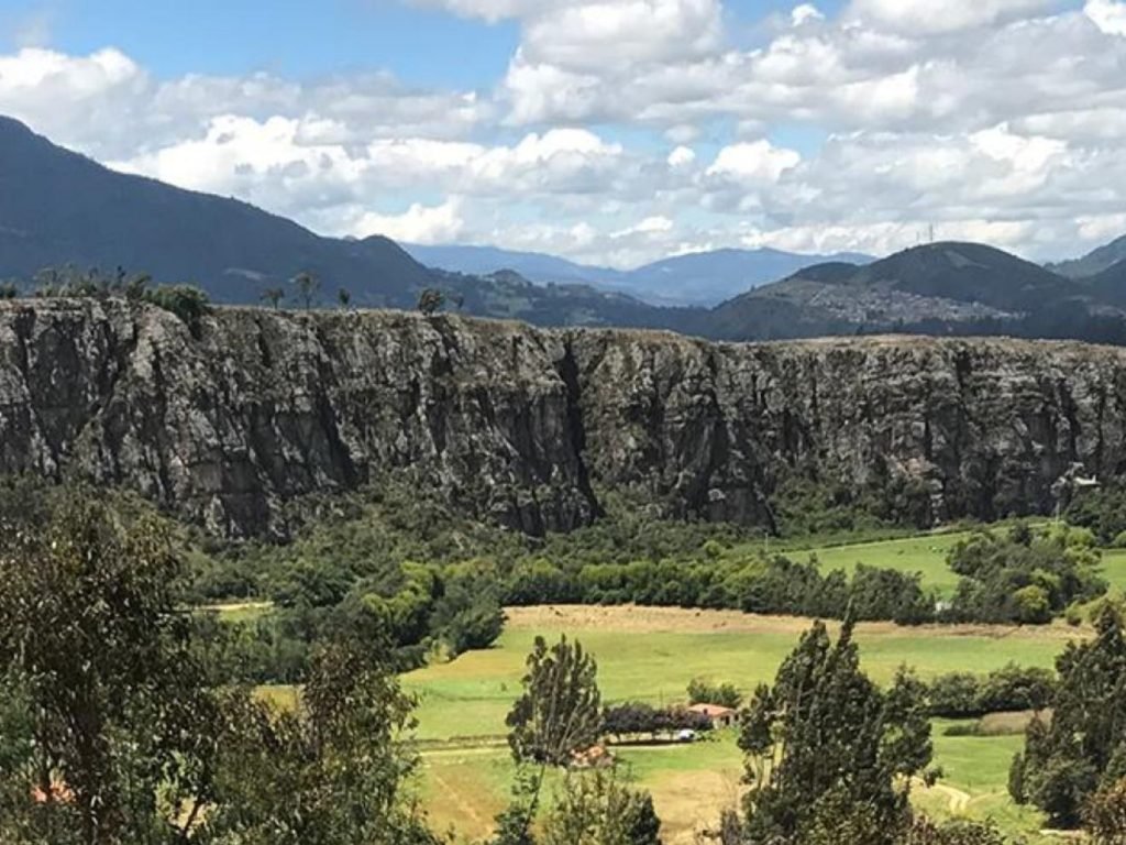 Climbing rocks landscape