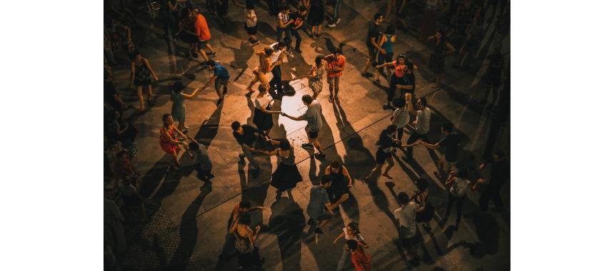 People dancing salsa and having fun