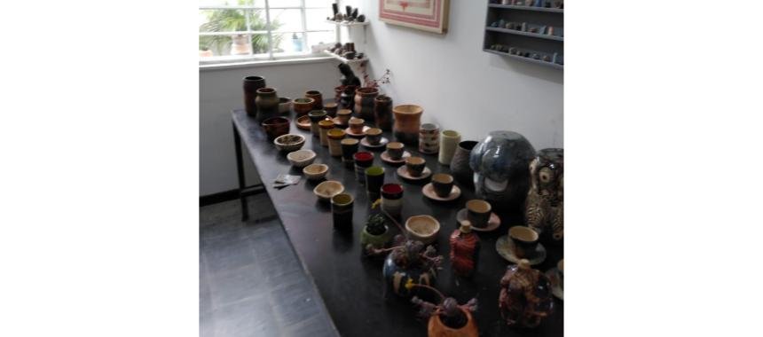 Ceramic workshop at art gallery