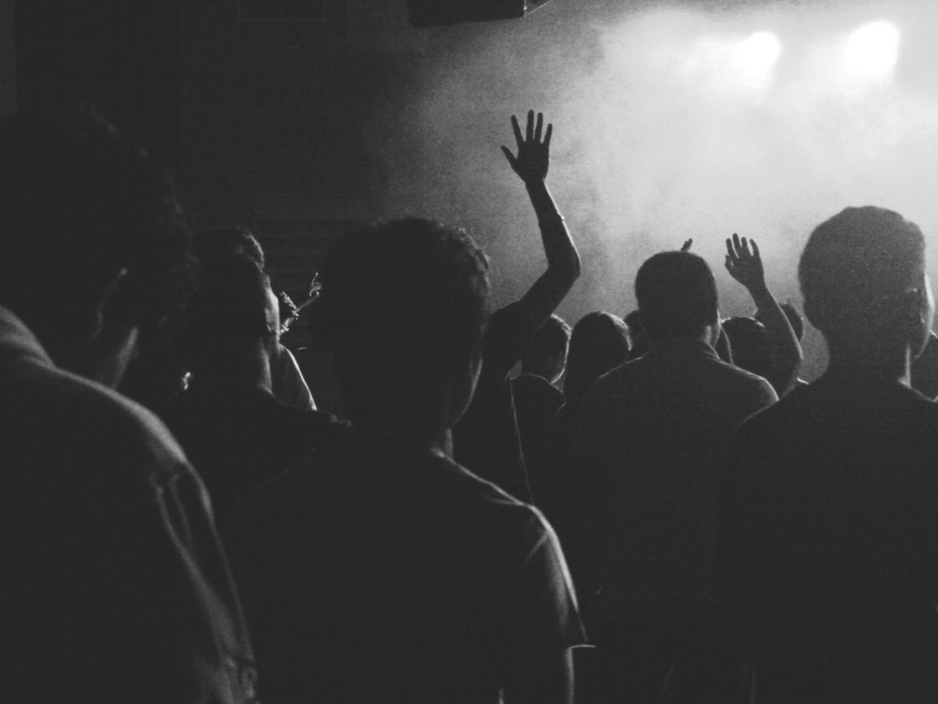 People at techno club