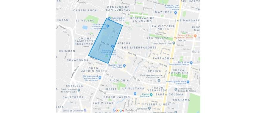 Map Colina Campestre
