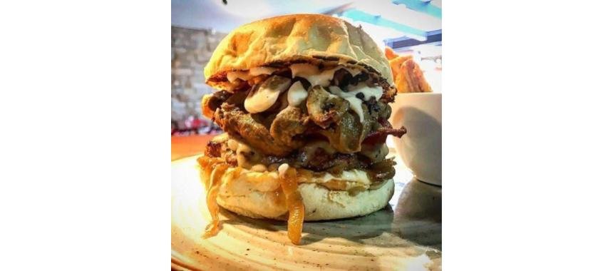 (Mushroom addict burger)